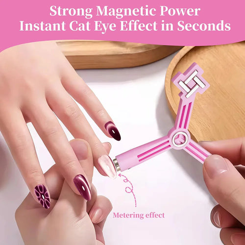 8in1 Nail Magnet Multi Functional Glass Beads Cat Eye Nail Polish And Gel Polish