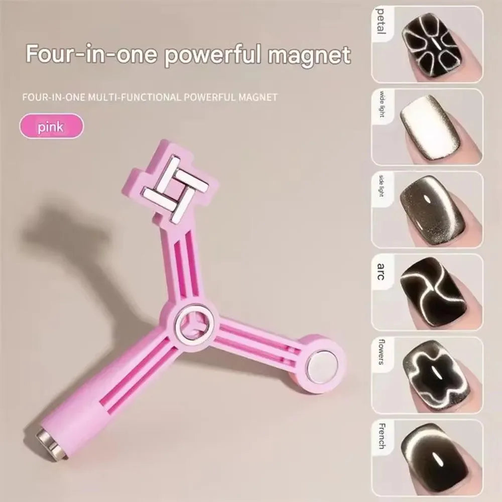 8in1 Nail Magnet Multi Functional Glass Beads Cat Eye Nail Polish And Gel Polish