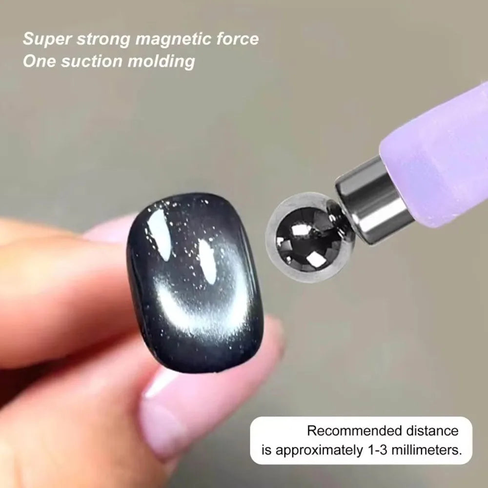 8in1 Nail Magnet Multi Functional Glass Beads Cat Eye Nail Polish And Gel Polish
